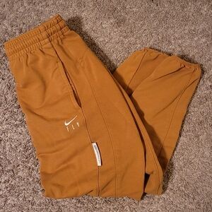 Nike Dri-FIT Mustard Colored Joggers- Womens